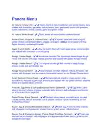 Panera Menu Latest Update with complete solution