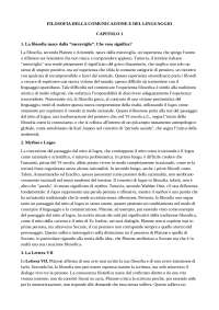 FILOSOFIA DELLA COMUNICAZIONE E DEL LINGUAGGIO L19 PEGASO