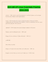 010-160 LPI Linux Essentials Practice 2024-2025