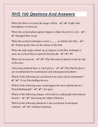 Dental Radiography: 100 Questions and Answers for Students