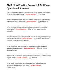 CMA NHA Practice Exams: Questions and Answers for Medical Assistants