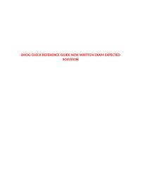Smog Check Reference Guide: New Written Exam Expected Solutions