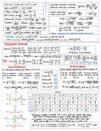 Formulario LAG Modelling and Simulation of mechatronic systems