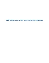 Safe Crisis Management (SCM) Training: Questions and Answers