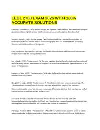 LEGL 2700 EXAM 2025 WITH 100% ACCURATE SOLUTIONS