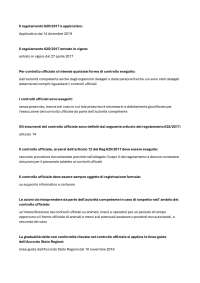 Gestione a supporto dei processi per la qualità e la sicurezza alimentare e ambientale