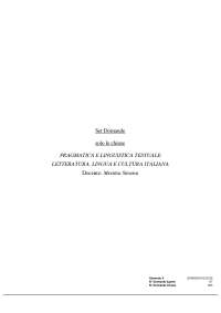 Chiuse NUOVO 2025 PRAGMATICA E LINGUISTICA TESTUALE Messina Simona LETTERATURA