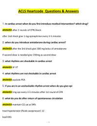 ACLS Heartcode 2025 Questions & Answers, 100% Correct, Latest Complete Solution, Exams of