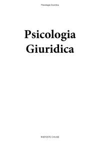 Psicologia Giuridica - Paniere compilato eCampus