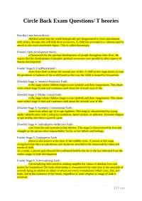 Child Life Specialist Exam Questions and Theories