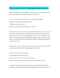 Peds Exam 4 with Questions and Answers