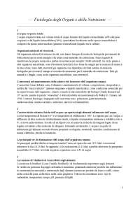 Fisiologia degli Organi e della Nutrizione eCampus Domande Aperte