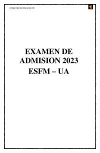 Examen pasado esfm 2023