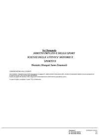 Paniere 2025 DIRITTO PRIVATO E DELLO SPORT prof. Mungari Santo Emanuele