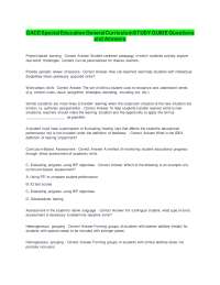 GACE Special Education General Curriculum Study Guide: Questions and Answers