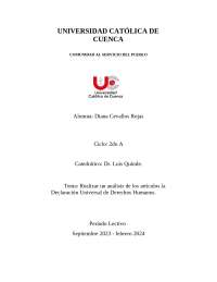 La Declaración Universal de los Derechos Humanos: Fundamentos y Aplicación