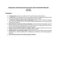 Appunti di Psicologia Clinica dell'età evolutiva e delle relazioni familiari