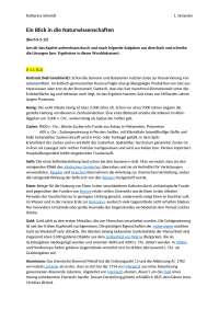 Naturwissenschaften Zusammenfassung 1.HAK