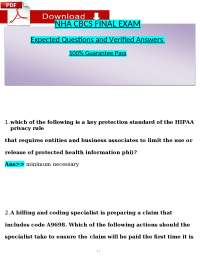 NHA CBCS FINAL EXAM: Expected Questions and Verified Answers