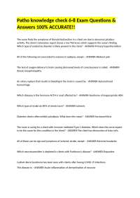 Pathology Knowledge Check: Exam Questions and Answers