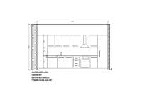 piantina cucina stampata con autocad