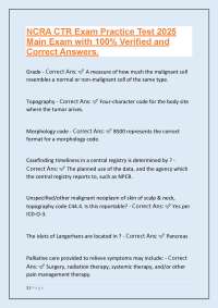 NCRA CTR Exam Practice Test 2025: Cancer Registry Terminology and Concepts