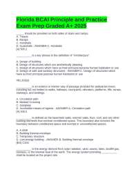 Florida BCAI Principle and Practice Exam Prep Graded A+ 2025