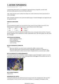Sistemi topografici del rilevamento