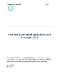 XK0-005 Exam Bank Questions And Answers 2025
