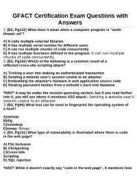 GFACT Certification Exam Questions with Answers