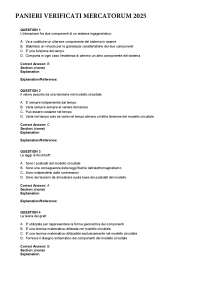 Paniere 2025 ELETTROTECNICA Università Mercatorum AGGIORNATO