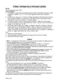 Appunti di storia e fortuna della mitologia classica, Alessandro Iannucci