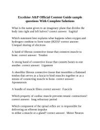 Anatomy and Physiology Study Guide: Questions and Answers