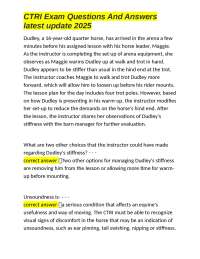 CTRI Exam Questions And Answers latest update 2025