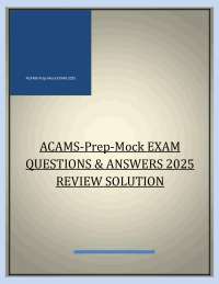 ACAMS-Prep-Mock EXAM QUESTIONS & ANSWERS 2025 REVIEW SOLUTION