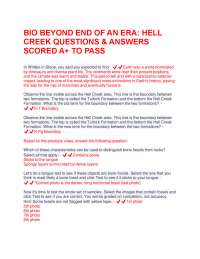 Hell Creek Formation: Questions and Answers for Paleontology Students