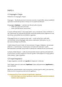 riassunto manuale di linguistica italiana di Elvira Assenza, Fabio Rossi, Fabio Ruggiano