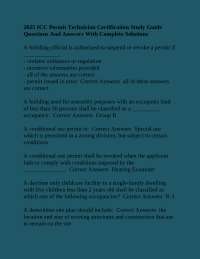 2025 ICC Permit Technician Certification Study Guide Questions And Answers With Complete S
