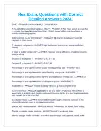 NEA Exam Questions and Answers: Fuel Poverty and Heating Systems
