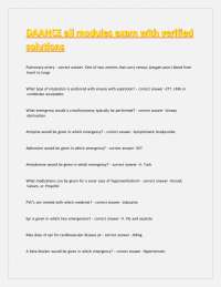 Medical Emergencies: Procedures, Medications, and Q&A