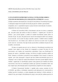 Discriminação de Preços no Direito Concorrencial: Análise do Contrato de Distribuição