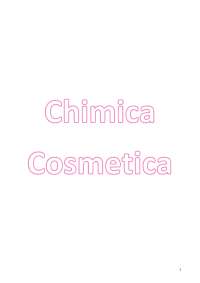 Chimica cosmetica (CCFS)