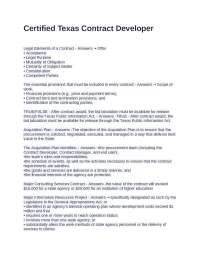 Texas Public Procurement: A Guide to Contract Development and Management