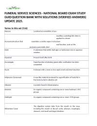 Funeral Service Sciences Exam Study Guide: Questions & Solutions (2025)