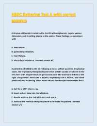 Respiratory Therapy Multiple Choice Questions and Answers