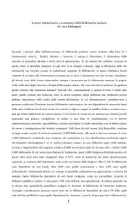 Assetto normativo e istituzionale delle biblioteche