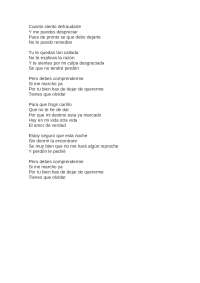 Debes comprenderme , cancion esoterica adjunta del estoicismo coloquial