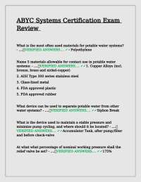 ABYC Systems Certification Exam Review