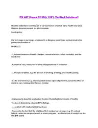Health Economics: Determinants of Health and the Role of Medical Care