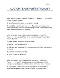 CPA Exam Q&A: Auditing and Independence Standards